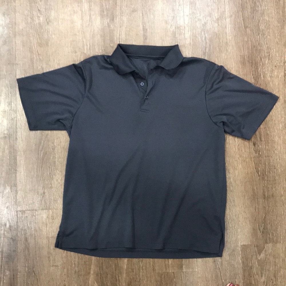 Men’s gray dry fit collared shirt